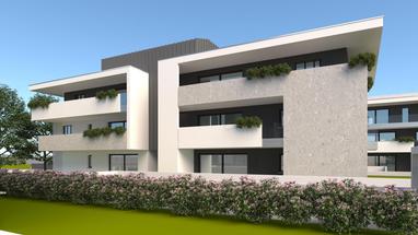 Trilocale con terrazzo cantina box in Vendita